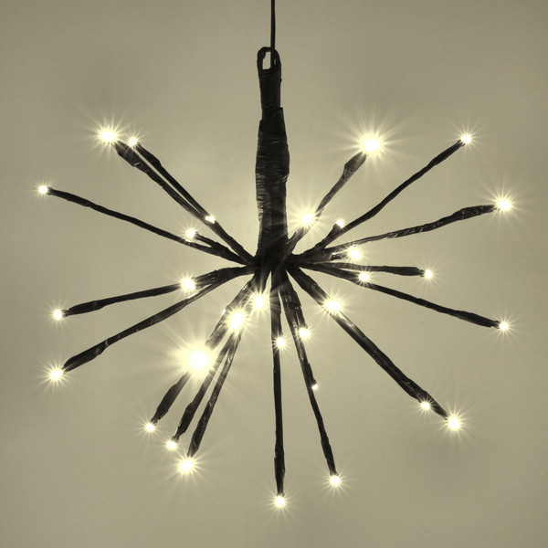 Kersthanger vuurwerk Ø 30 cm | Extra warm wit & warm wit | 42 lampjes LDR07346 - 4