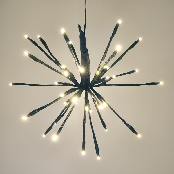 Kersthanger vuurwerk Ø 30 cm | Extra warm wit & warm wit | 42 lampjes LDR07346 - 10