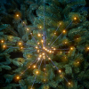 Kersthanger vuurwerk Ø 45 cm | Extra warm wit & warm wit | 72 lampjes  | Zwart LDR07347 - 4