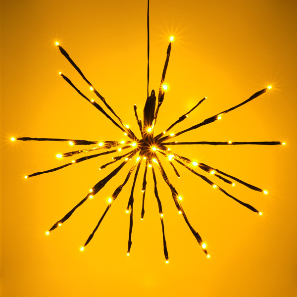 Kersthanger vuurwerk Ø 45 cm | Extra warm wit & warm wit | 72 lampjes LDR07347 - 3