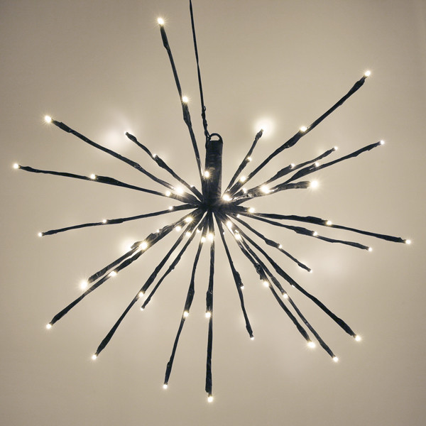 Kersthanger vuurwerk Ø 45 cm | Extra warm wit & warm wit | 72 lampjes LDR07347 - 3