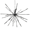Kersthanger vuurwerk Ø 70 cm | Extra warm wit & warm wit | 160 lampjes  | Zwart LDR07348 - 5