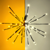 Kersthanger vuurwerk Ø 70 cm | Extra warm wit & warm wit | 160 lampjes  | Zwart LDR07348 - 1