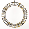 123led Kerstkrans met ophangoog | Ø 36 cm | Extra warm wit & warm wit | 800 lampjes | Zwart  LDR07270 - 2