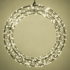 123led Kerstkrans met ophangoog | Ø 36 cm | Extra warm wit & warm wit | 800 lampjes | Zwart  LDR07270 - 4