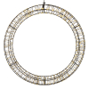 123led Kerstkrans met ophangoog | Ø 56 cm | Extra warm wit & warm wit | 1200 lampjes | Zwart  LDR07271 - 2