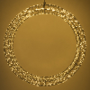 123led Kerstkrans met ophangoog | Ø 56 cm | Extra warm wit & warm wit | 1200 lampjes | Zwart  LDR07271 - 3