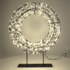 Kerstkrans op voet | 36 cm | Extra warm wit & warm wit | 1200 lampjes | Zwart LDR07325 - 3