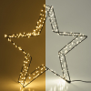 123led Kerstster 3D | 36 cm | Extra warm wit & warm wit | 300 lampjes | Zwart  LDR07266 - 1