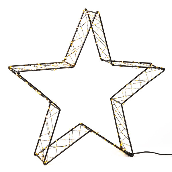 123led Kerstster 3D | 36 cm | Extra warm wit & warm wit | 300 lampjes | Zwart  LDR07266 - 2