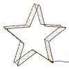 123led Kerstster 3D | 36 cm | Extra warm wit & warm wit | 300 lampjes | Zwart  LDR07266 - 2
