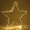 123led Kerstster 3D | 36 cm | Extra warm wit & warm wit | 300 lampjes | Zwart  LDR07266 - 3