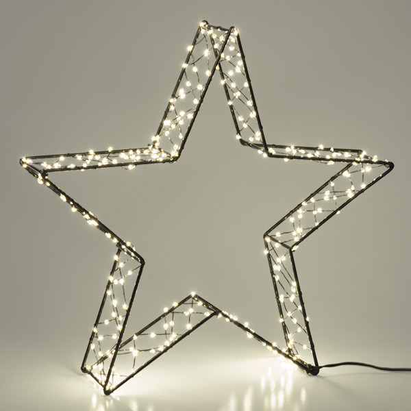 123led Kerstster 3D | 36 cm | Extra warm wit & warm wit | 300 lampjes | Zwart  LDR07266 - 4