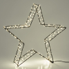 123led Kerstster 3D | 36 cm | Extra warm wit & warm wit | 300 lampjes | Zwart  LDR07266 - 4