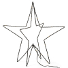 123led Kerstster 3D | 42 cm | Extra warm wit & warm wit | 46 lampjes | Zwart  LDR07264 - 2