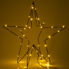 123led Kerstster 3D | 42 cm | Extra warm wit & warm wit | 46 lampjes | Zwart  LDR07264 - 3