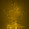 123led Kerstster 3D | 51 cm | Extra warm wit & warm wit | 60 lampjes | Zwart  LDR07265 - 3