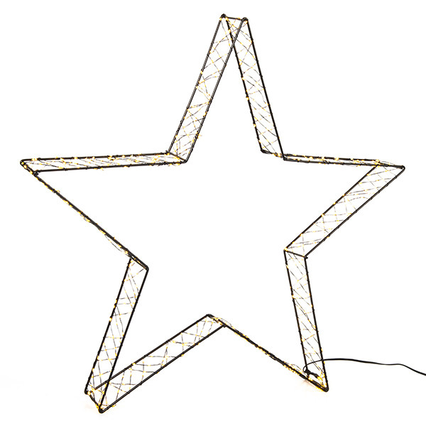 123led Kerstster 3D | 56 cm | Extra warm wit & warm wit | 540 lampjes | Zwart  LDR07267 - 2