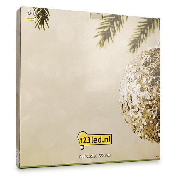 123led Kerstster 3D | 56 cm | Extra warm wit & warm wit | 540 lampjes | Zwart  LDR07267 - 7