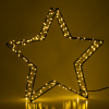 123led Kerstster 3D op batterijen | 26 cm | Extra warm wit & warm wit | 200 lampjes | Zwart  LDR07285 - 3