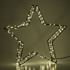 123led Kerstster 3D op batterijen | 26 cm | Extra warm wit & warm wit | 200 lampjes | Zwart  LDR07285 - 4