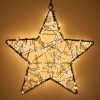 Kerstster hangend | 26 cm | Extra warm wit & twinkle | 200 lampjes | Zwart LDR07387 - 2