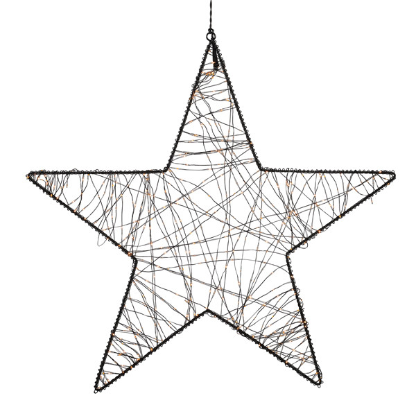 Kerstster hangend | 56 cm | Extra warm wit & Twinkle | 500 lampjes | Zwart LDR07389 - 3
