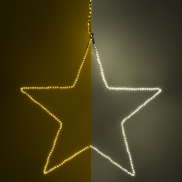 123led Kerstster hangend | 56 cm | Extra warm wit & warm wit | 300 lampjes | Zwart  LDR07275