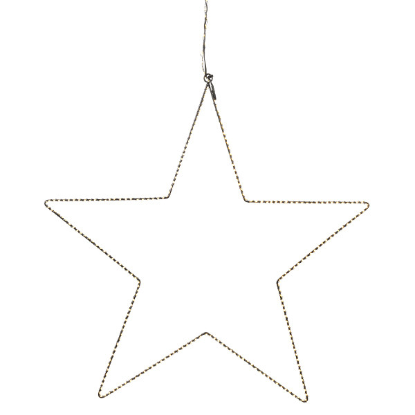 123led Kerstster hangend | 56 cm | Extra warm wit & warm wit | 300 lampjes | Zwart  LDR07275 - 2