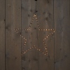 123led Kerstster hangend op batterijen | 40 cm | 70 leds | Extra Warm Wit  LCO00082