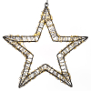 123led Kerstster met ophangoog | 36 cm | Extra warm wit & warm wit | 800 lampjes | Zwart  LDR07268 - 2
