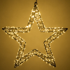 123led Kerstster met ophangoog | 36 cm | Extra warm wit & warm wit | 800 lampjes | Zwart  LDR07268 - 3