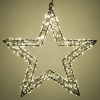 123led Kerstster met ophangoog | 36 cm | Extra warm wit & warm wit | 800 lampjes | Zwart  LDR07268 - 4