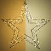 123led Kerstster met ophangoog | 56 cm | Extra warm wit & warm wit | 1200 lampjes | Zwart  LDR07269 - 1