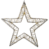 123led Kerstster met ophangoog | 56 cm | Extra warm wit & warm wit | 1200 lampjes | Zwart  LDR07269 - 2