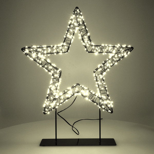 Kerstster op voet | 36 cm | Extra warm wit & warm wit | 800 lampjes | Zwart LDR07326 - 3