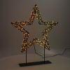 Kerstster op voet 36 cm | Extra warm wit & warm wit | 800 lampjes | Zwart LDR07326 - 1