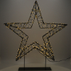 Kerstster op voet  56 cm | Extra warm wit & warm wit | 1200 lampjes | Zwart LDR07327 - 3