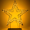 Kerstster op voet  56 cm | Extra warm wit & warm wit | 1200 lampjes | Zwart LDR07327 - 2