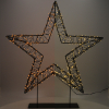 Kerstster op voet  56 cm | Extra warm wit & warm wit | 1200 lampjes | Zwart LDR07327 - 1