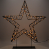 Kerstster op voet  56 cm | Extra warm wit & warm wit | 1200 lampjes | Zwart LDR07327 - 2