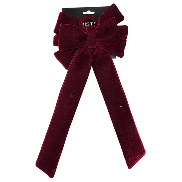 Kerststrik 20 x 49 cm | 2 lagen | Burgundy LKO00896 - 1