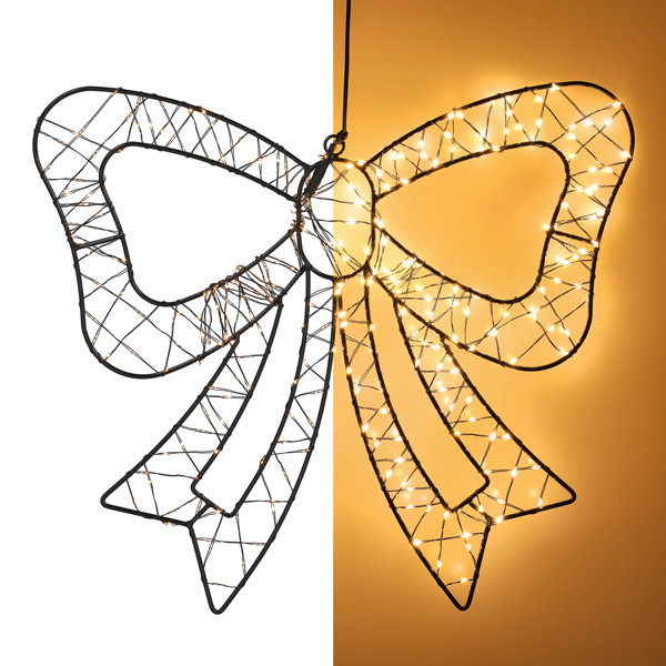 Kerststrik met verlichting | 38 x 34 cm | Extra warm wit & twinkle | 278 lampjes LDR07399 - 1