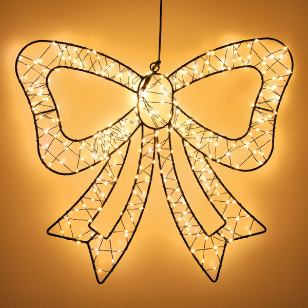Kerststrik met verlichting | 38 x 34 cm | Extra warm wit & twinkle | 278 lampjes LDR07399 - 2