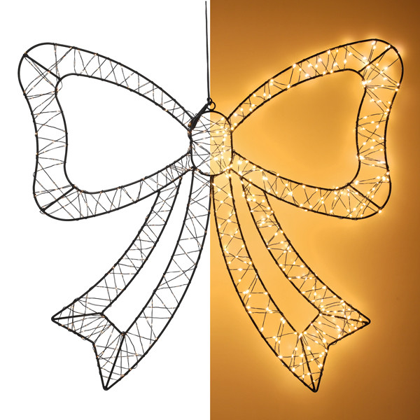 Kerststrik met verlichting | 58 x 54 cm | Extra warm wit & twinkle | 556 lampjes LDR07400 - 1