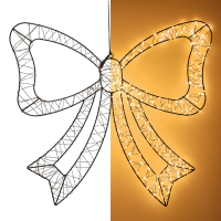 Kerststrik met verlichting | 58 x 54 cm | Extra warm wit & twinkle | 556 lampjes LDR07400