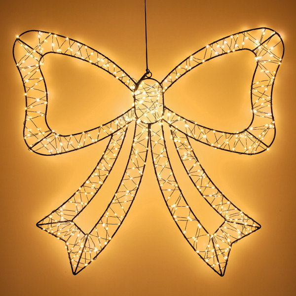 Kerststrik met verlichting | 58 x 54 cm | Extra warm wit & twinkle | 556 lampjes LDR07400 - 2