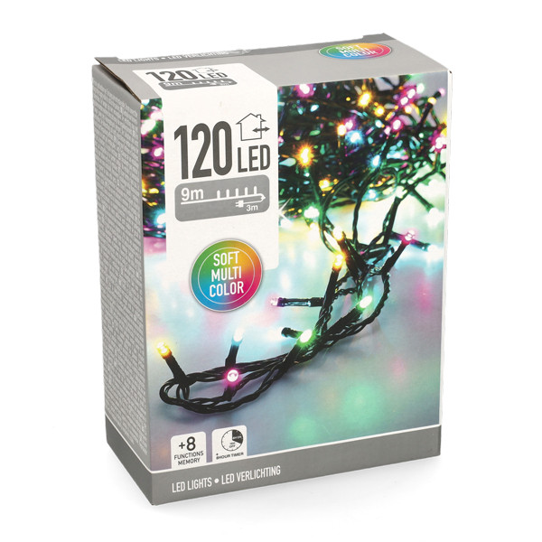 Kerstverlichting 12 meter | Soft multicolor | 120 lampjes LKO00848 Kerstverlichting 12 meter | Soft multicolor | 120 lampjes LKO00848 - 6
