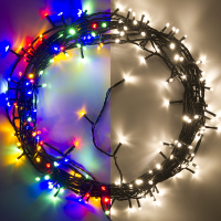 123led Kerstverlichting 16,4 meter | multicolor & warm wit | 180 lampjes  LDR07180