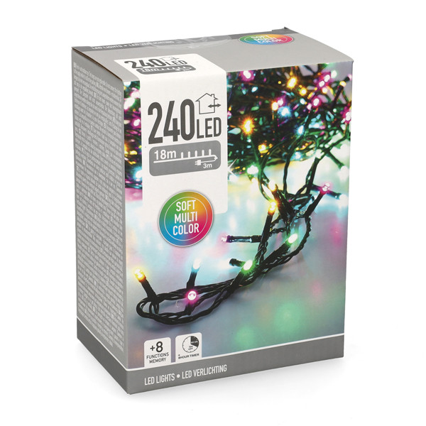 Kerstverlichting 21 meter | Soft multicolor | 240 lampjes LKO00850 Kerstverlichting 21 meter | Soft multicolor | 240 lampjes LKO00850 - 5